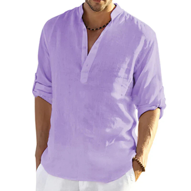 Hugo - Chemise monocolore à manches longues