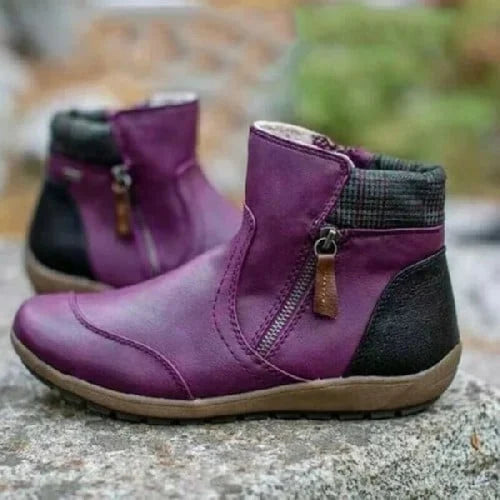 Gina - Bottines imperméables à fermeture éclair pour femmes 