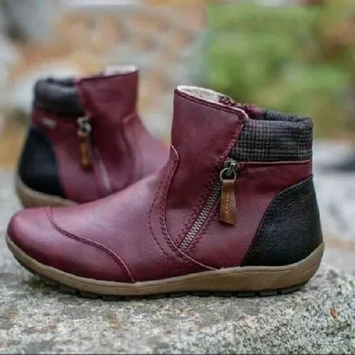 Gina - Bottines imperméables à fermeture éclair pour femmes 