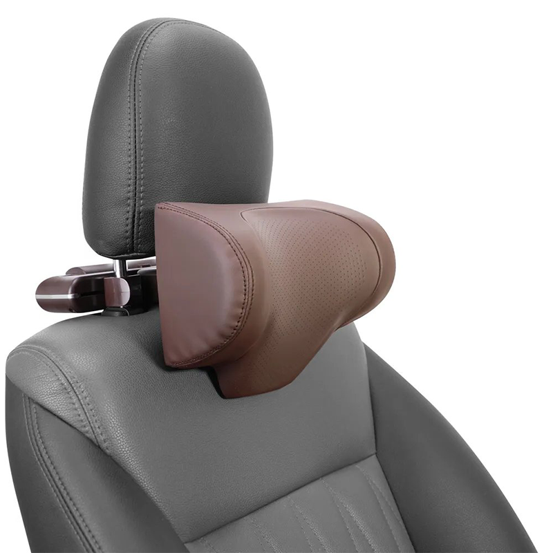 3-in-1 Ergonomic Design Breathable Adjustable Memory Foam Car Headrest with Phone Holder and Storage Hook