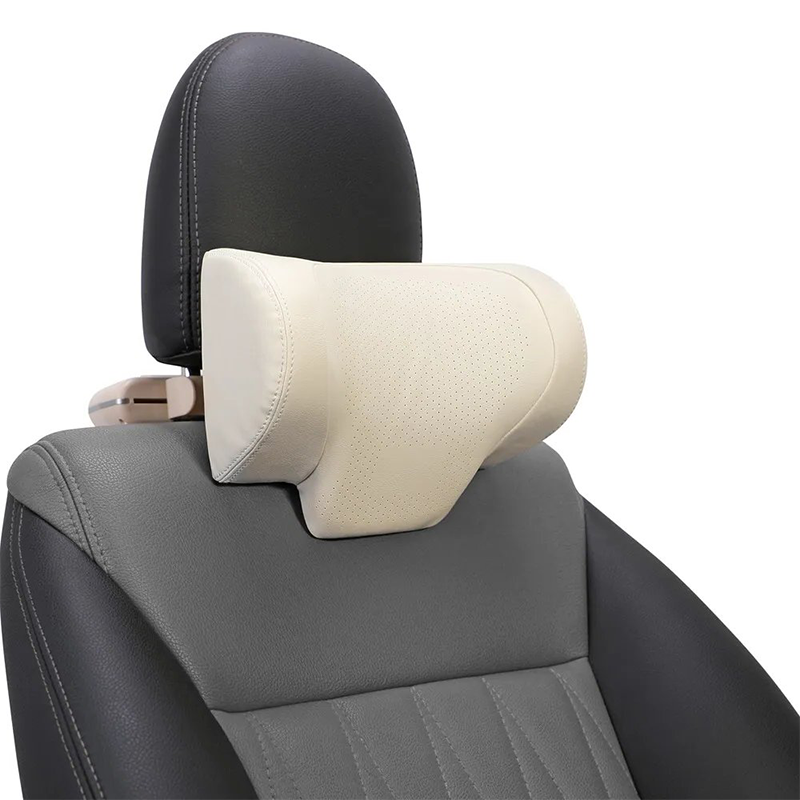 3-in-1 Ergonomic Design Breathable Adjustable Memory Foam Car Headrest with Phone Holder and Storage Hook