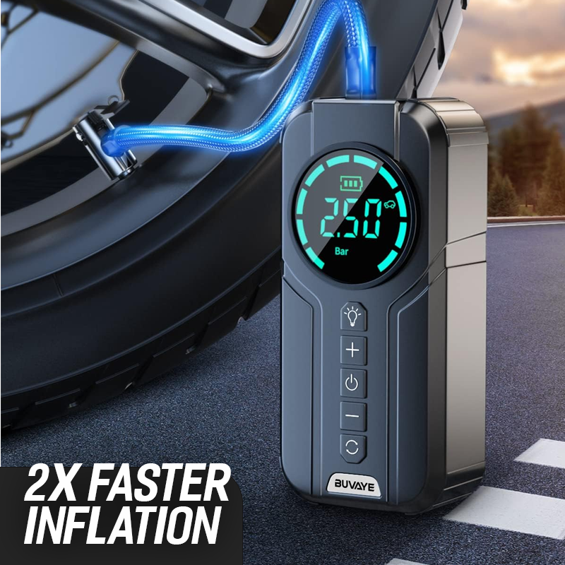 4 In 1 Car Jump Starter Portabler Air Pump Power Bank Lighting