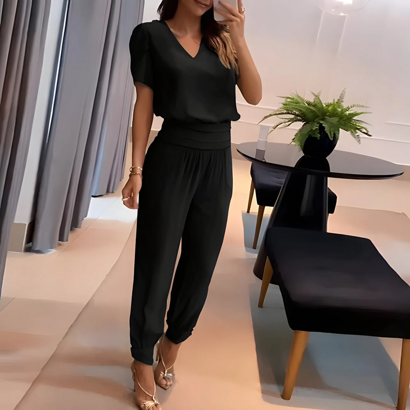 Alexandra - ensemble chemisier et pantalon tendance