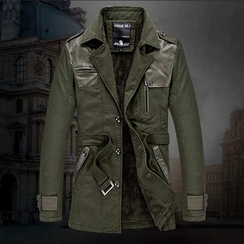 Valentino - Trench lungo isolé avec ceinture pour homme