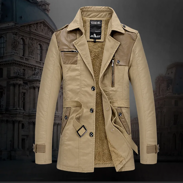 Valentino - Trench lungo isolé avec ceinture pour homme