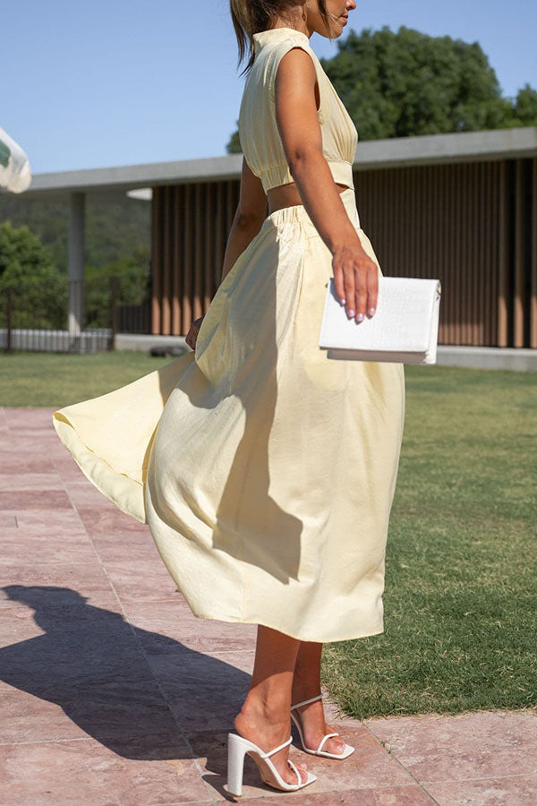 Jennifer - Robe midi de vacances avec sacs et ceinture enregistrée de Light of My Life 